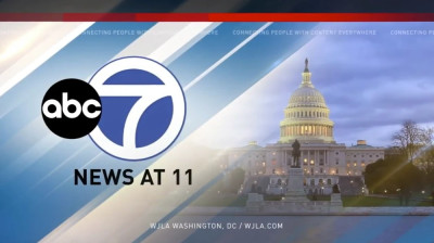 WJLA ABC7 News 11PM open - January 25, 2019