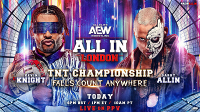 Kevin Knight vs. Darby Allin - TNT Championship Falls Count Anywhere Match -All In London (2026-08-30)