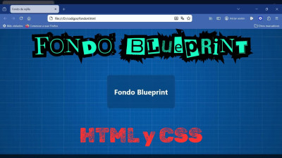 Cómo crear un fondo Blueprint con HTML y CSS - Web development