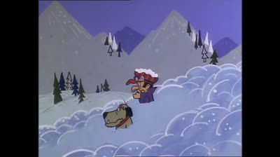 dans la neige